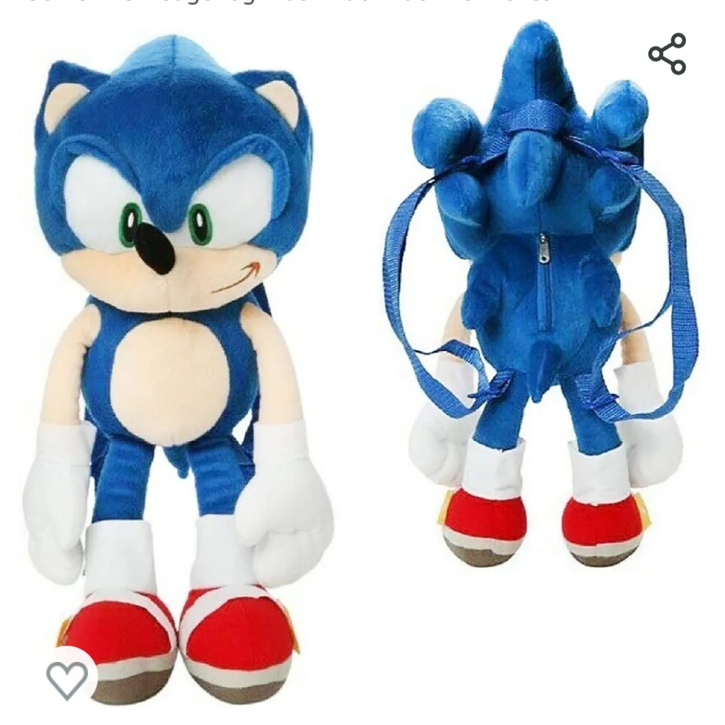 Sonic Plush Backpack